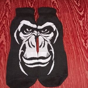 SAMURAI Grip Socks Gorilla Face Black/White Size L UNISEX